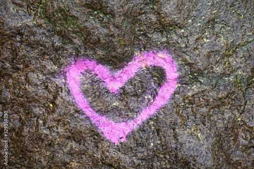 Herz  Pink  Granit