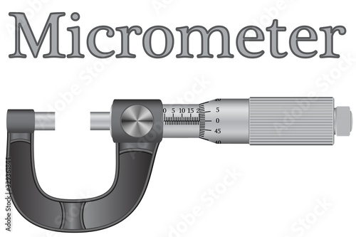 Photos Micrometer - a tool for high-precision measurement of length, the measurement er