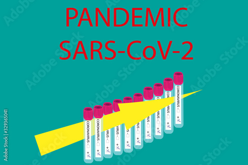 Increase of cases of new coronavirus SARS-CoV-2 in the world
