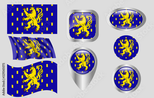 Flag of Franche-Comté, France