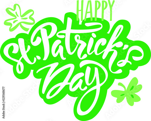 vector hand lettering saint patrick's day greetings card_5