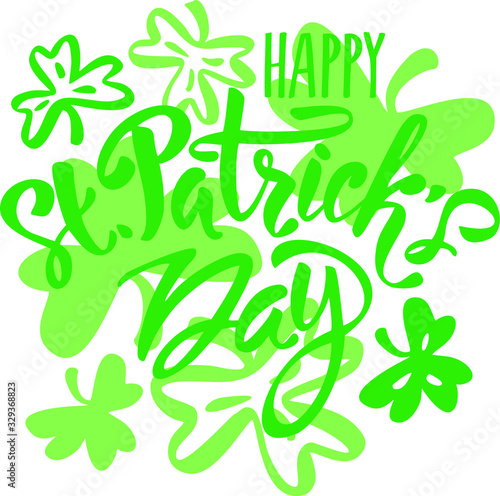 vector hand lettering saint patrick's day greetings card_9