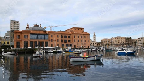 Margherita Theatre. Panoramic view of Bari. Puglia, Italy. 