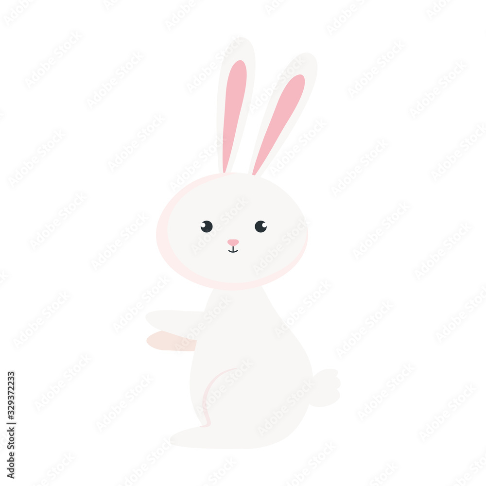cute rabbit animal isolated icon vector illustration designicon cute rabbit animal isolated icon vector illustration designicon