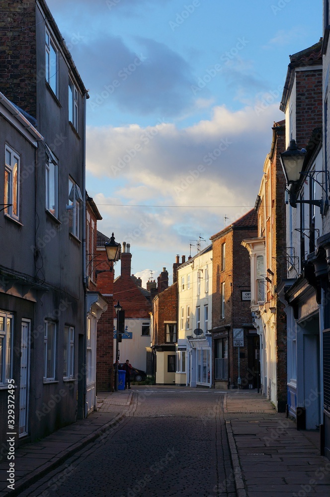  an old narrow street in england