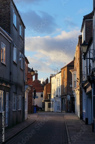  an old narrow street in england