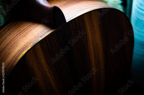 Beautiful Spanish Cocobolo Wood Guitar photo