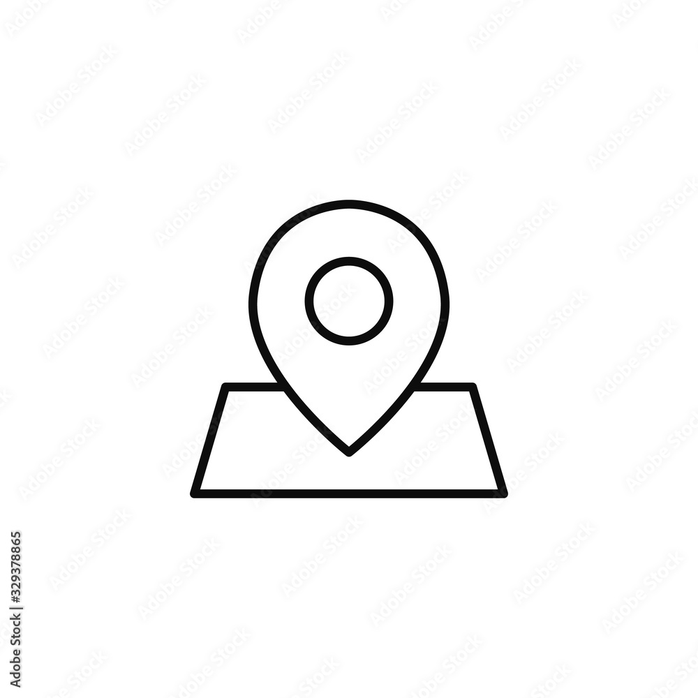 Geolocation icon. GPS Your location on the map. Path and movement Geolocation icon. GPS Your location on the map. Path and movement