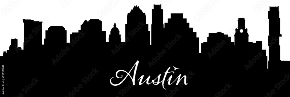 Austin Skyline Vector