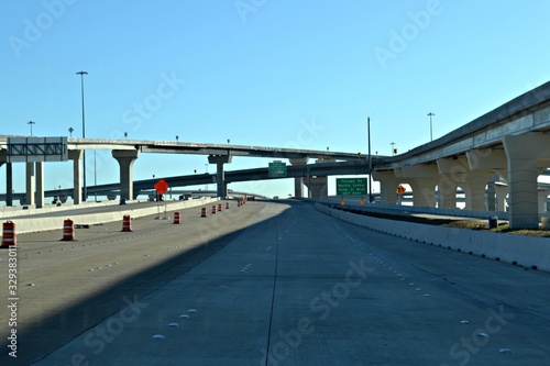 Obraz na płótnie highway road in houston, texas, us w salonie