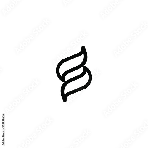 S letter logo icon template