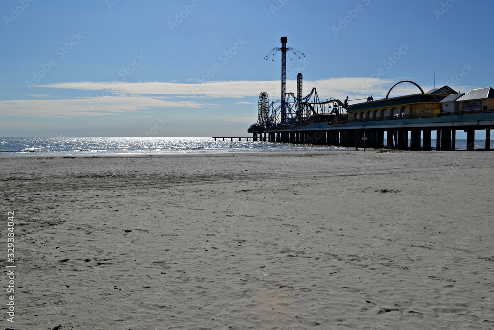 Pier in Galveston Island, Texas