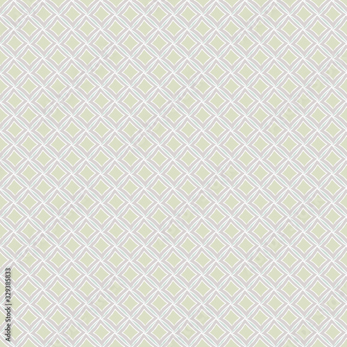 Vector Gray Green White Diamonds Seamless Repeat Pattern for textiles, cards, manufacturing, wallpapers, print, gift wrap and scrapbooking.