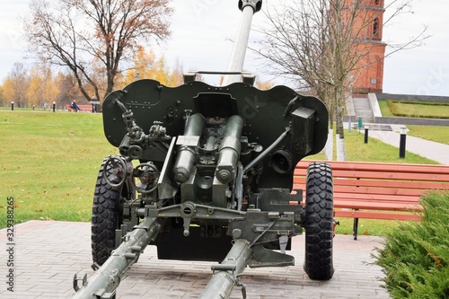 antitank 75 mm gun of the Second World War photo