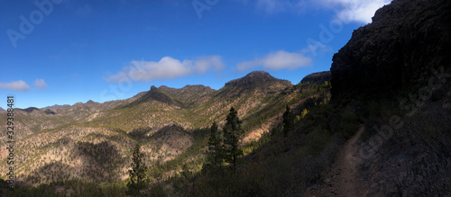 Panorama from a hiking path