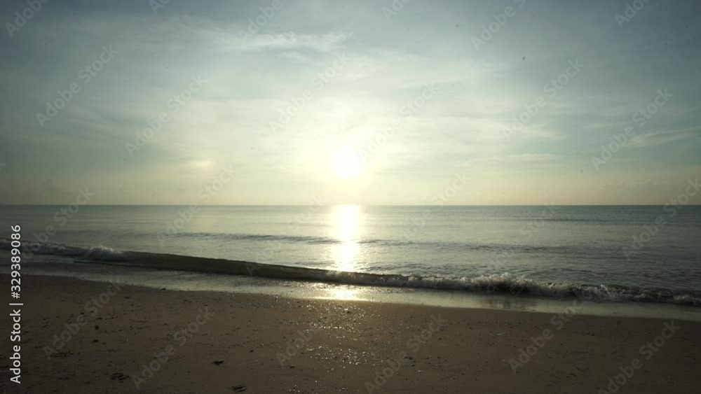 sunset on the beach at thailand sunset on the beach at thailand