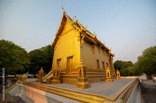 Tha Wung District, Lopburi / Thailand / February 29, 2020  :  Wat Lai (Phra Sri Ariya Temple). This temple where Phra Sri Ariya immage has been placed in the main chapel. . photo