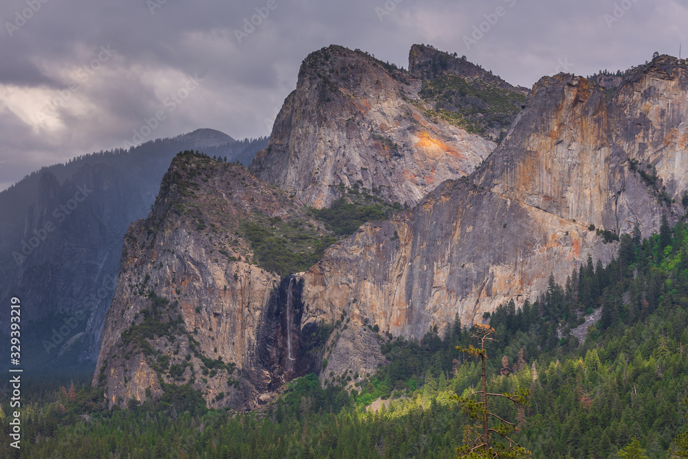 Yosemite National Park located in Yosemite Valley, California, USA.