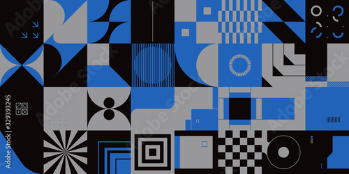 Duotone Abstract Vector Pattern Design