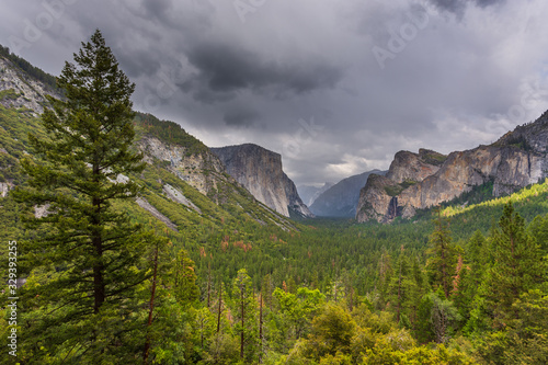 Yosemite National Park located in Yosemite Valley  California  USA.