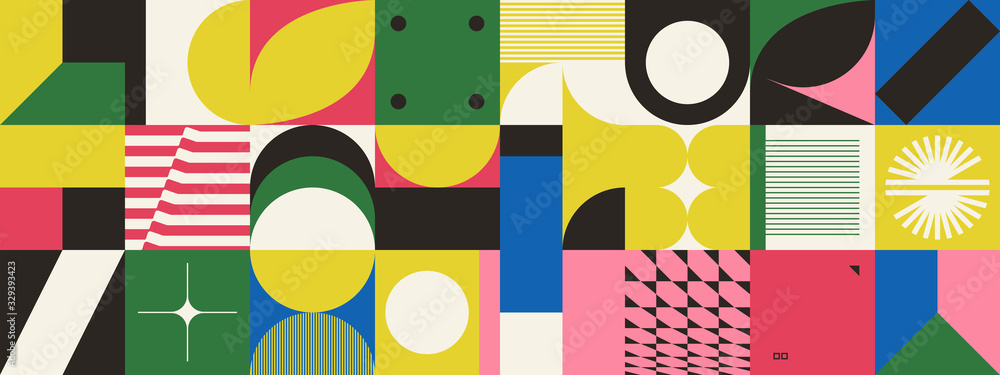 Obraz premium Neo Modernism Artwork Pattern Design