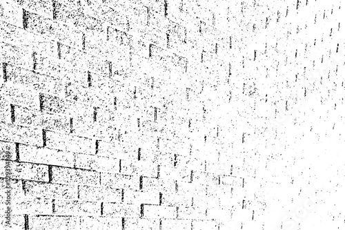 Distressed detailed overlay texture of rough surface, paving stones, stone blocks, urban surface. Grunge horizontal background. One color graphic resource.