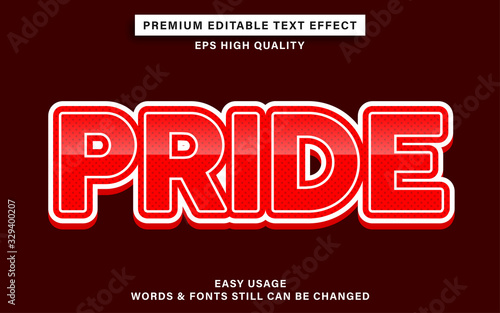 pride text effect