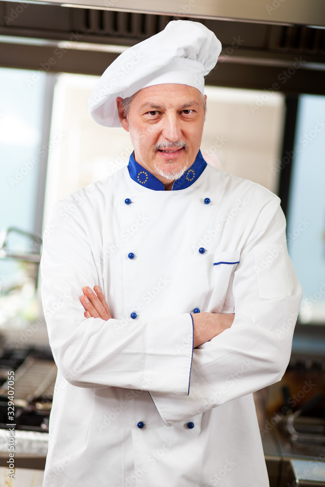 Portrait of a Chef in his Kitchen