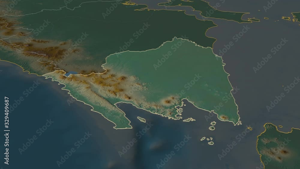 Lampung, province with its capital, zoomed and extruded on the relief map of Indonesia in the conformal Stereographic projection. Animation 3D Lampung, province with its capital, zoomed and extruded on the relief map of Indonesia in the conformal Stereographic projection. Animation 3D