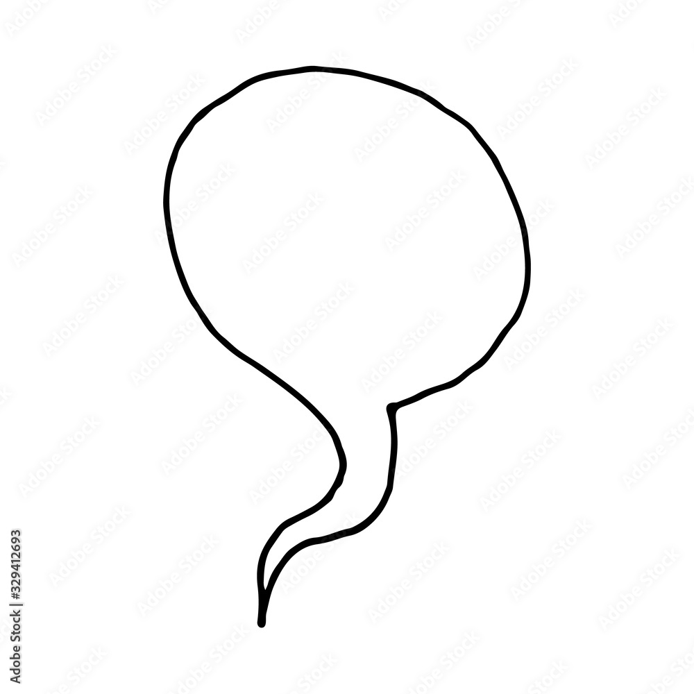 Hand drawn shapes of speech bubble. Hand drawn cartoon doodle vector illustration. Hand drawn shapes of speech bubble. Hand drawn cartoon doodle vector illustration.