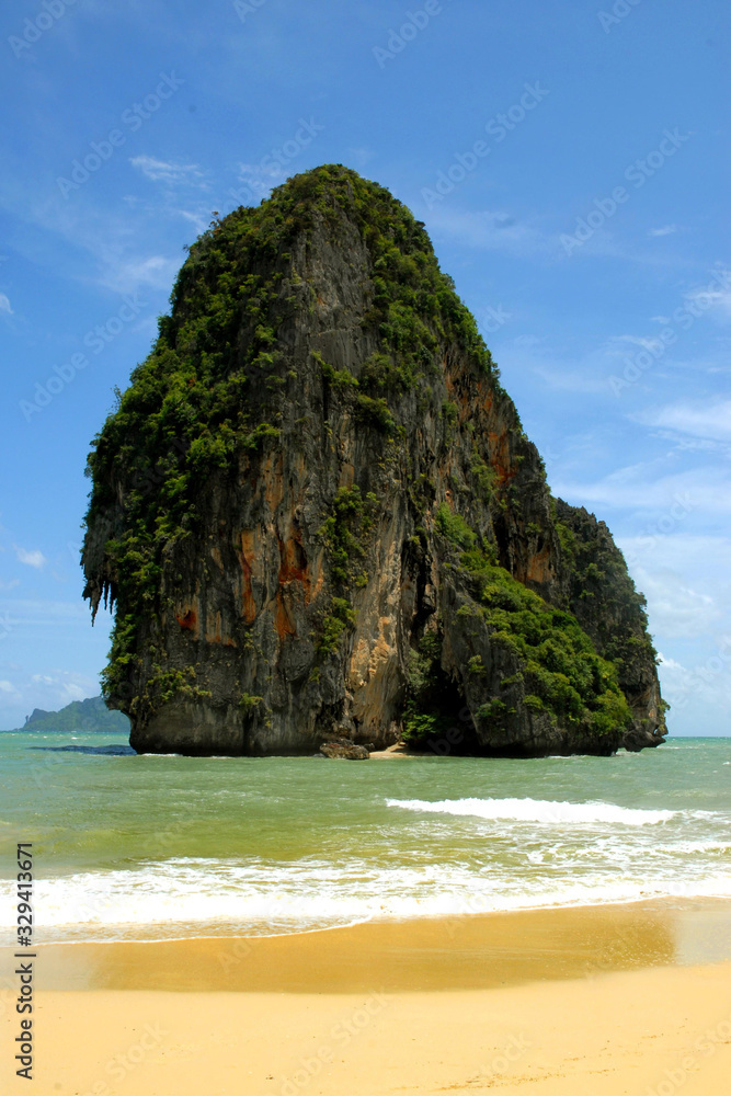 Thailand - Sea and beach in krabi - one of the best place in the world for summer holidays 