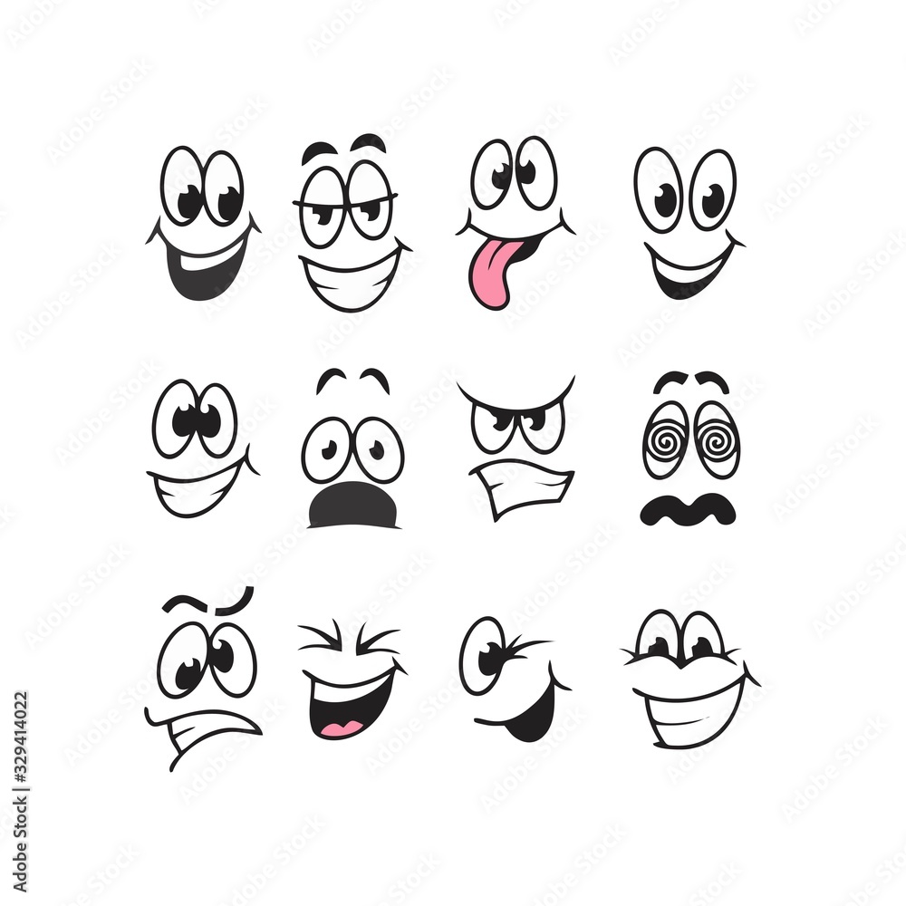 Cartoon Face Vector Vector & Photo (Free Trial)