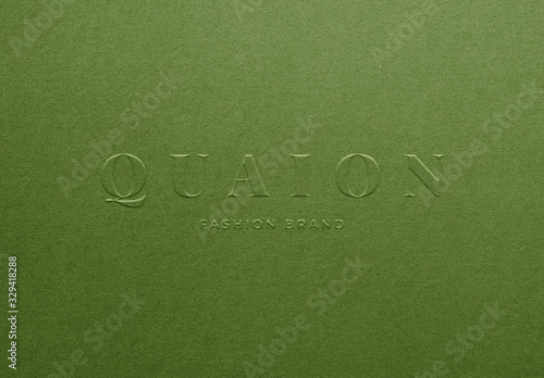 Embossing and Paper Texture Effect Mockup