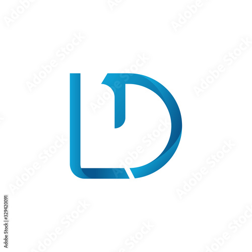 Free Download Initial LD letter Business Logo Design vector Template. Abstract Letter LD logo Design - GFXLoad
