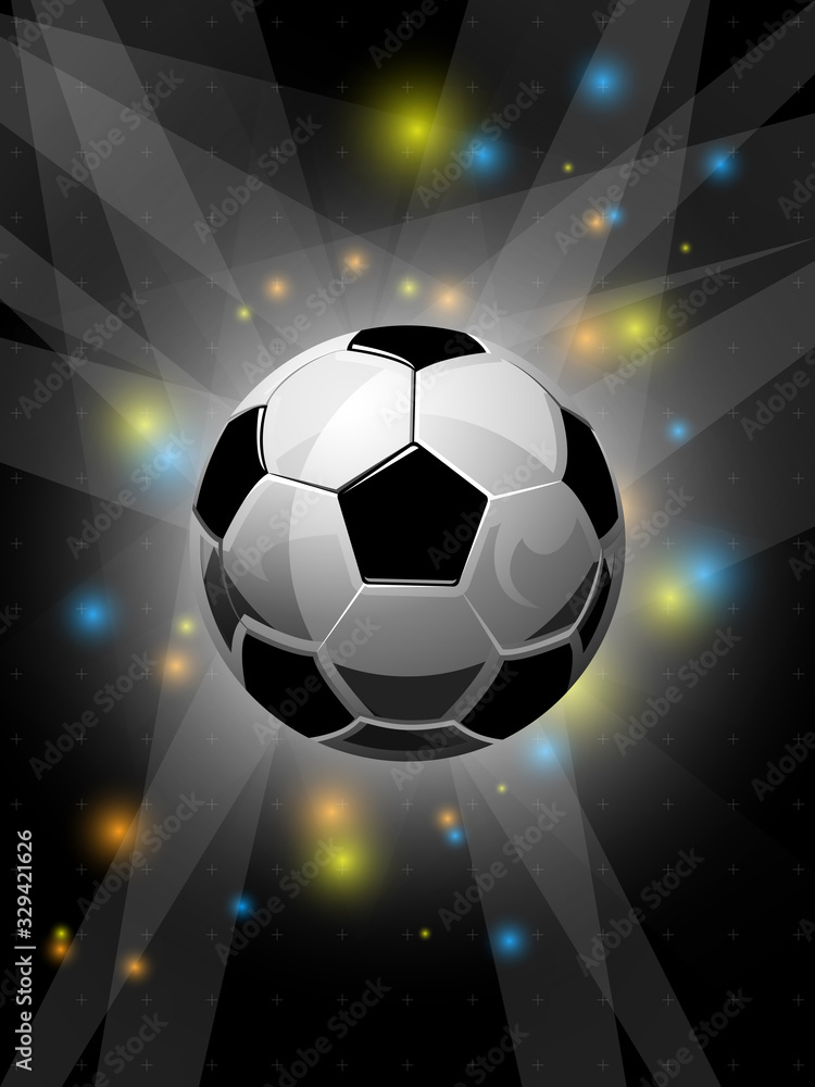 Fototapeta premium Modern trandy Football banner sport vector illustration