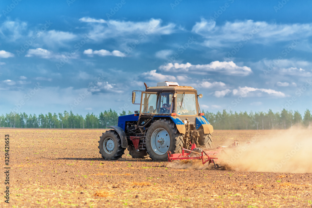 Tractor on field Tractor on field