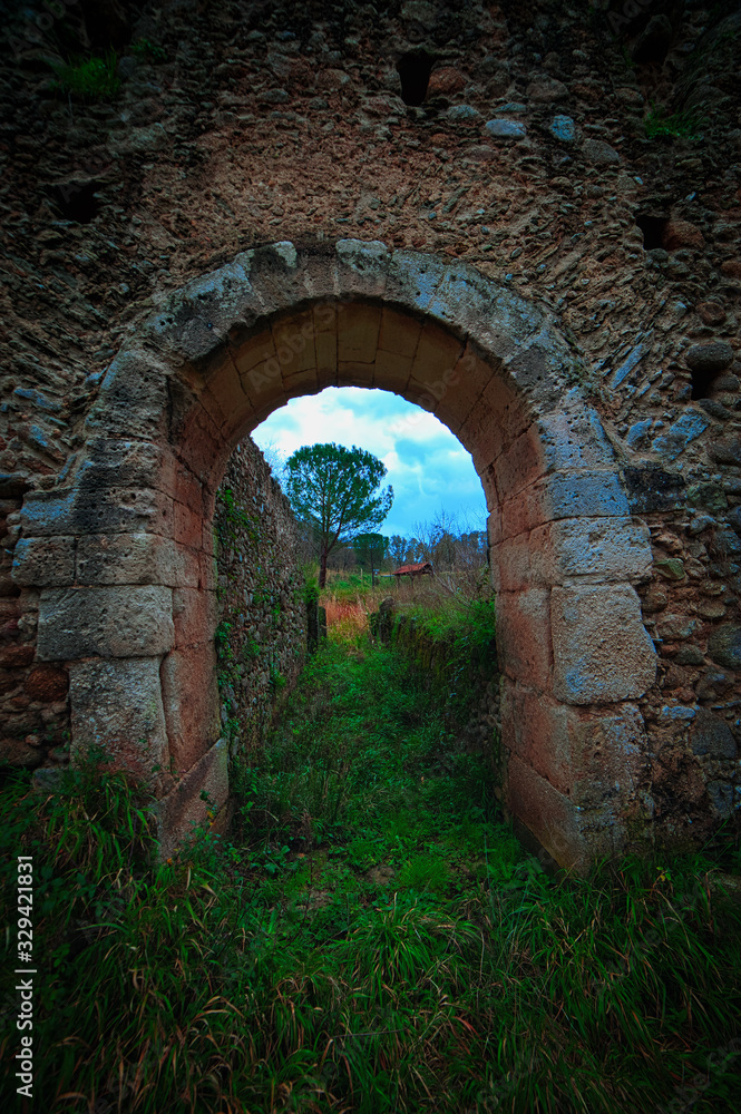 The ruins of the ancient monastery of Soreto, in the territory of Dinami.