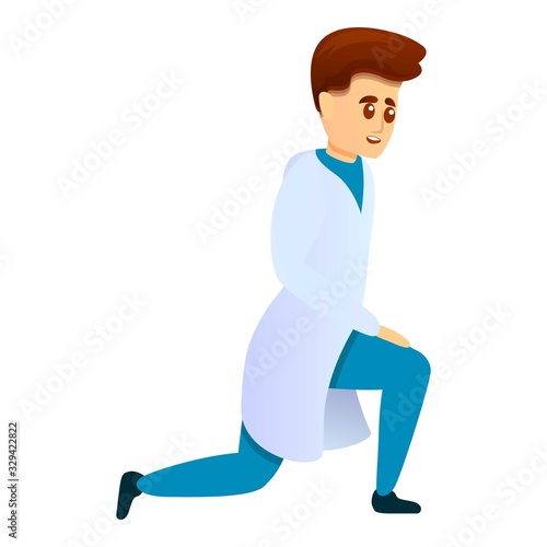 Podiatrist icon. Cartoon of podiatrist vector icon for web design isolated on white background