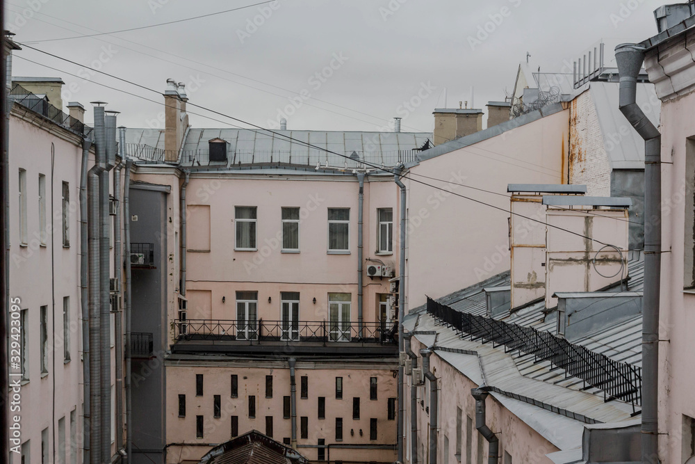 view of the roofs of St. Petersburg. Russia