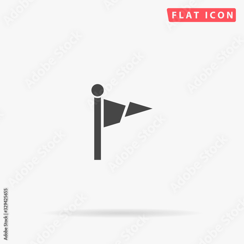 College Pennant flat vector icon