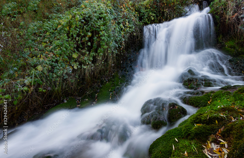 waterfall in forest waterfall in forest