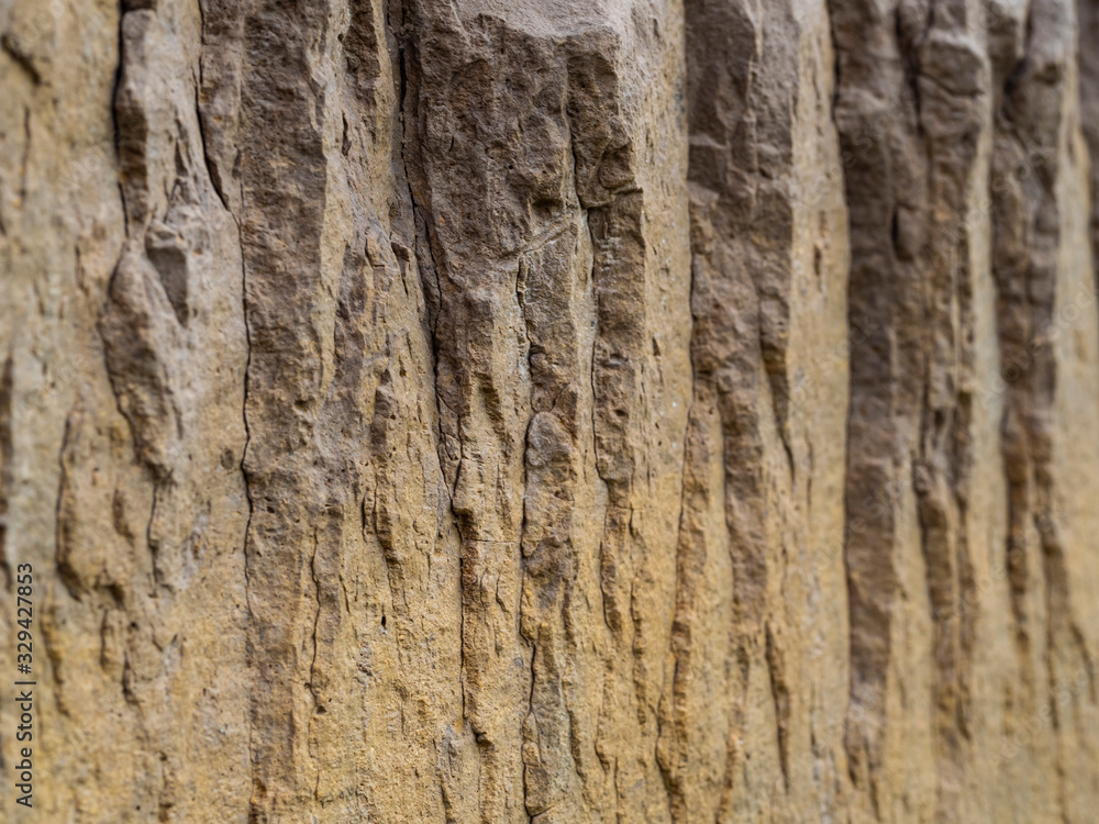 Detail of a rock with different cuts Detail of a rock with different cuts