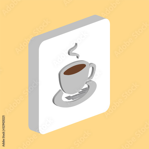 Hot coffe computer symbol