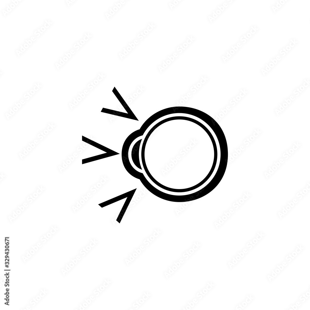 Human Eyeball, Cataract Treatment Flat Vector Icon Human Eyeball, Cataract Treatment Flat Vector Icon