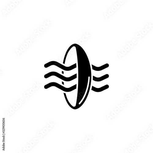 Transparency Lens Eye Flat Vector Icon