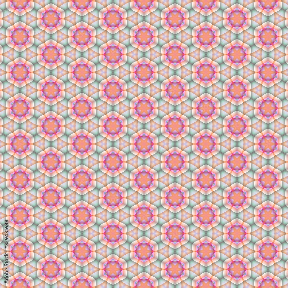 Kaleidoscope abstract background for fabric printing, decorative mosaic, colorful texture creative background, mosaic, illustration, ornament of the mosaic.