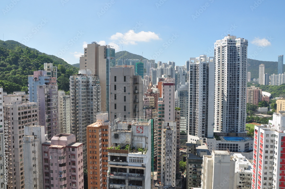 Naklejka premium Hong Kong travel