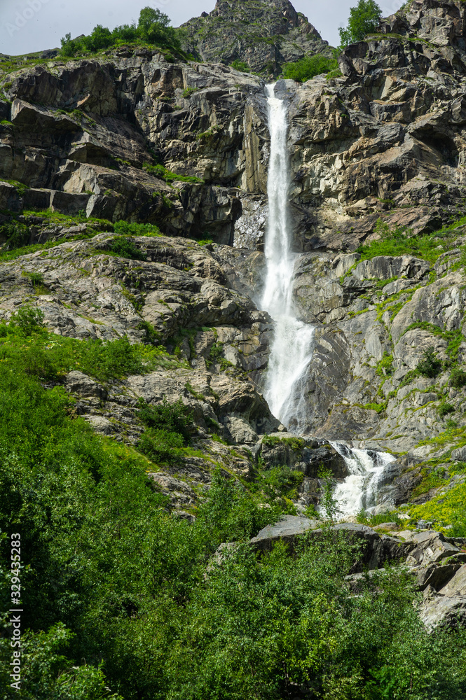 Waterfall and rocks in Georgia