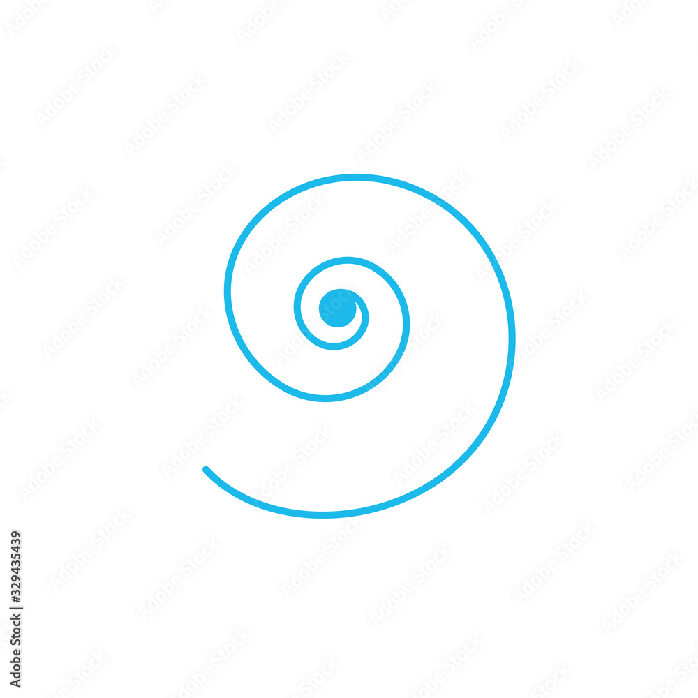 Linear spiral, swirl circle icon, Stock Vector illustration isolated on white background. Linear spiral, swirl circle icon, Stock Vector illustration isolated on white background.