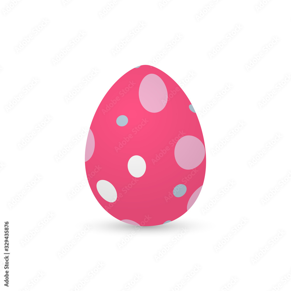 Isolated decorated easter eggs